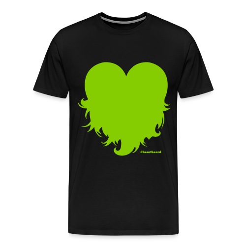 Heartbeard with text - Men's Premium T-Shirt