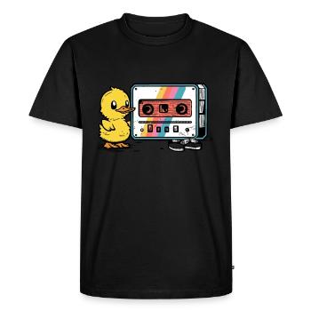 Duck Tape - Men's Premium T-Shirt - black - Front - Nico (187cm)