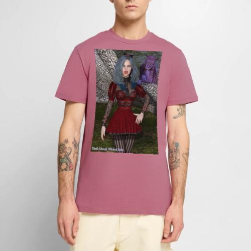 Alicia Abyss with Cheshire Cat Closeup Poster - Men's Premium T-Shirt