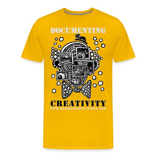 Documenting Creativity B W - Men's Premium T-Shirt