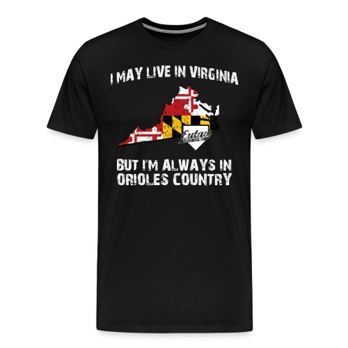 orioles country virginia png - Men's Premium T-Shirt