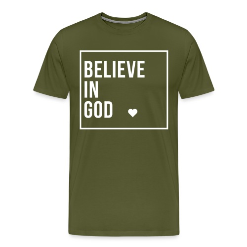 Believe in God - White - Men's Premium T-Shirt