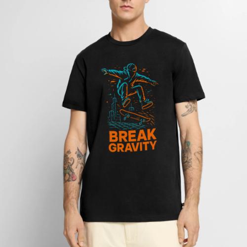 Break Gravity Skateboard Trick - Men's Premium T-Shirt