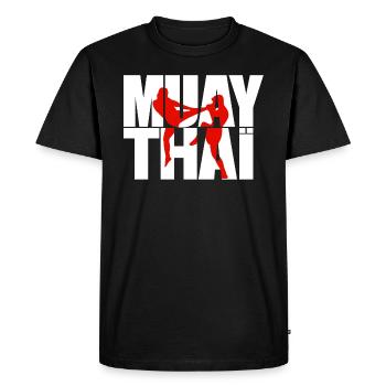 Muay Thai - Men's Premium T-Shirt - black - Front - Nico (187cm)