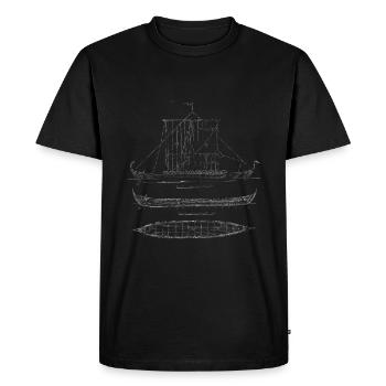 Viking Ship Longship Vikings - Men's Premium T-Shirt - black - Front - Nico (187cm)