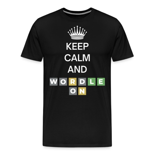 Keep Calm And Wordle On - Men's Premium T-Shirt