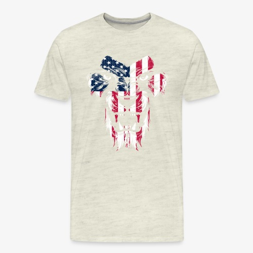 American Flag Lion - Men's Premium T-Shirt