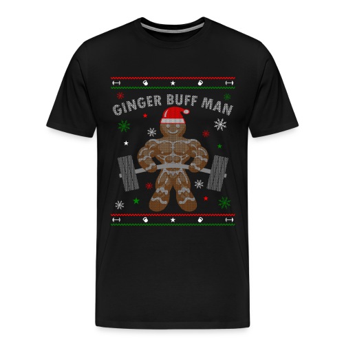 Ginger Buff Man Body builder Gainz Ugly Christmas - Men's Premium T-Shirt