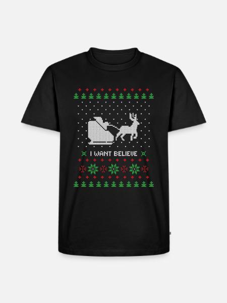 Ugly christmas sweater - Men's Premium T-Shirt - black