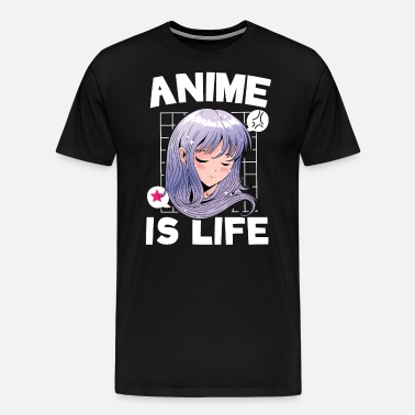 Anime Is Life Manga Reader Otaku Kawaii Animation' Men's Longsleeve Shirt |  Spreadshirt