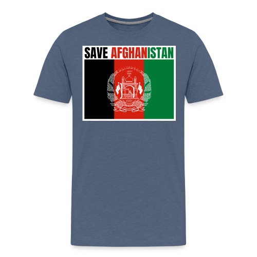 SAVE AFGHANISTAN, Flag of Afghanistan - Men's Premium T-Shirt