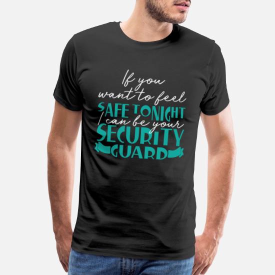 Security guard | Saying funny pickup line' Men's Premium T-Shirt |  Spreadshirt