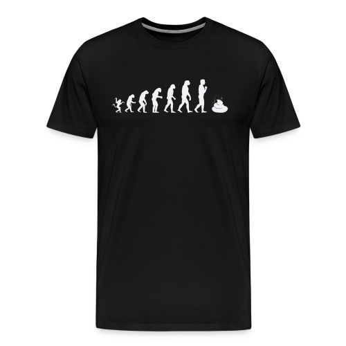 Evolution of man - shit - Men's Premium T-Shirt