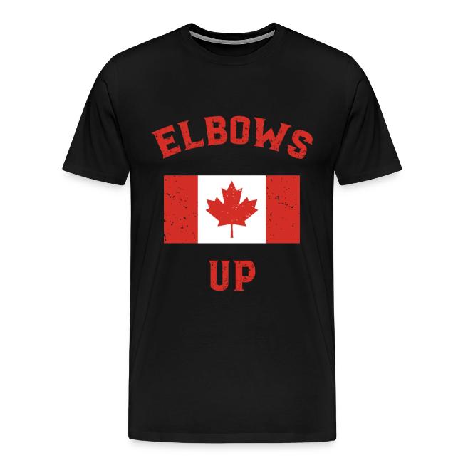 Elbows Up Canada Vintage Anti Trump Tarriff Slogan