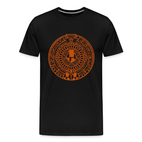 MayanCalendar Orange - Men's Premium T-Shirt