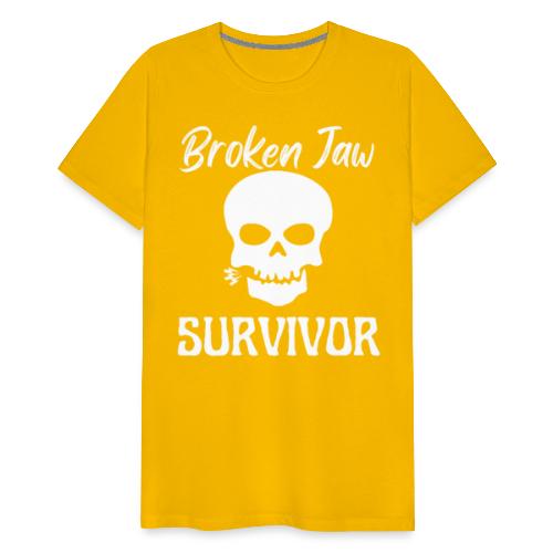 Broken Jaw Survivor Tee Funny Jaw Bone Fracture - Men's Premium T-Shirt