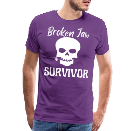 Broken Jaw Survivor Tee Funny Jaw Bone Fracture - Men's Premium T-Shirt