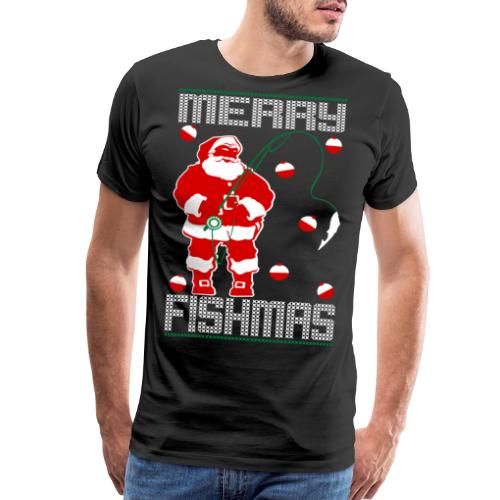 Santa Merry Fishmas - Men's Premium T-Shirt