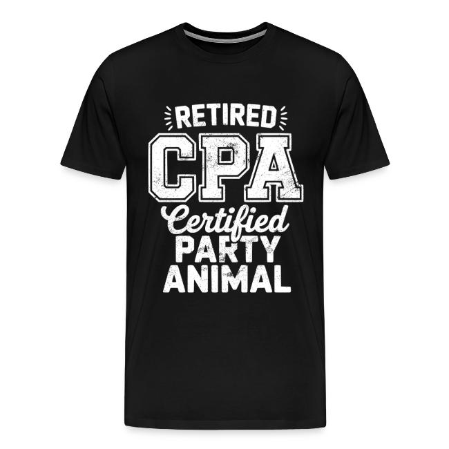 Retired CPA Party Animal Vintage