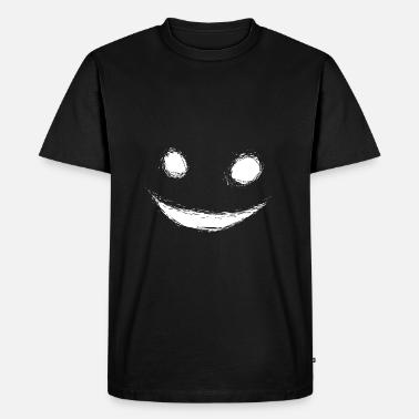 Neverless Herren T-Shirt Mit "Creepy Smile" Aufdruck - Slim Fit, 100% Baumwolle, Bis Größe 4XL