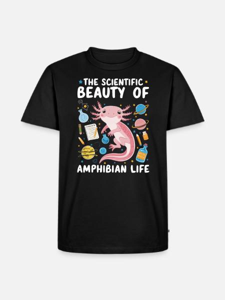 Axolotl Science Teacher Mexican Salamander - Men's Premium T-Shirt - black