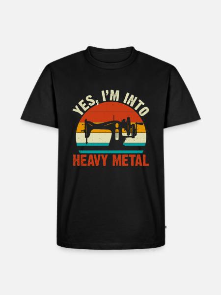 Quilting Retro Sewing Seamstress - Men's Premium T-Shirt - black