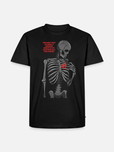 Broken Heart - Men's Premium T-Shirt - black