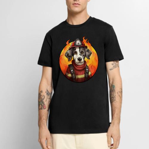 Dog Firefighter - Men's Premium T-Shirt