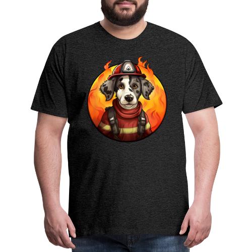 Dog Firefighter - Men's Premium T-Shirt
