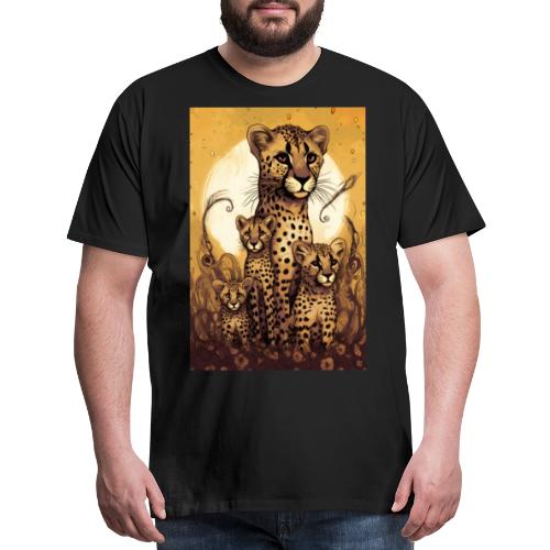Cheetah Family #1 - Men's Premium T-Shirt