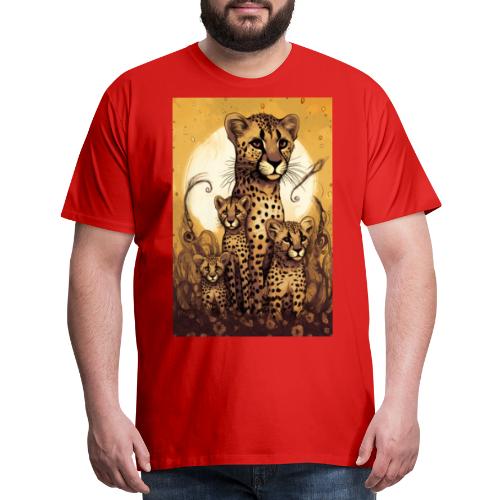 Cheetah Family #1 - Men's Premium T-Shirt