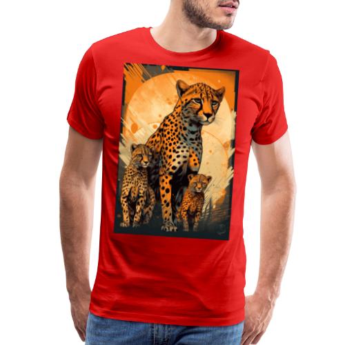 Cheetah Family #5 - Men's Premium T-Shirt