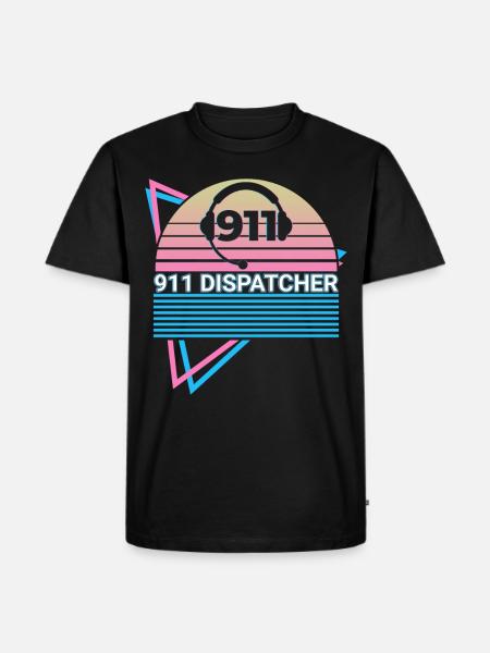 911 Dispatcher Retro - Men's Premium T-Shirt - black