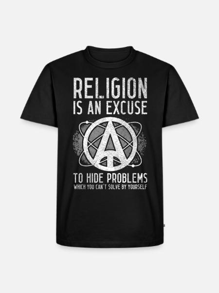 Atheist Atheism - Men's Premium T-Shirt - black