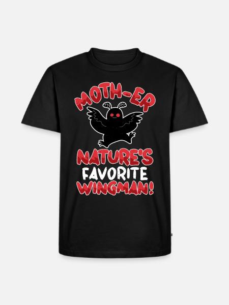 Mothman Cryptid Cryptozoology - Men's Premium T-Shirt - black