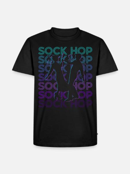 Sock Hop Dance 50s Retro - Men's Premium T-Shirt - black