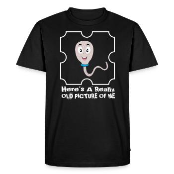 Old Picture Of Me Sperm Funny Gift - Men's Premium T-Shirt - black - Front - Nico (187cm)