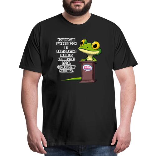 Public Comment Lizard Design - Men's Premium T-Shirt