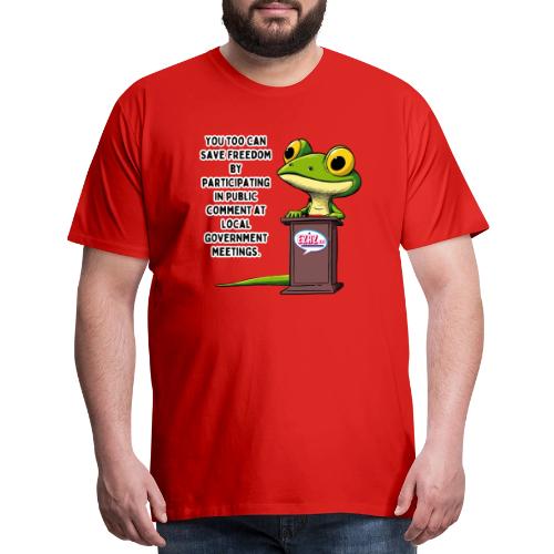 Public Comment Lizard Design - Men's Premium T-Shirt