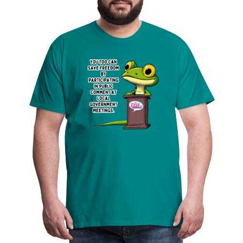 Public Comment Lizard Design - Men's Premium T-Shirt