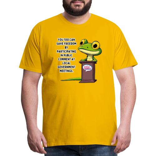 Public Comment Lizard Design - Men's Premium T-Shirt