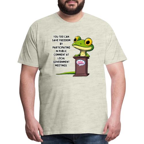 Public Comment Lizard Design - Men's Premium T-Shirt
