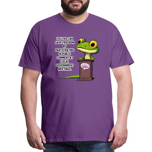 Public Comment Lizard Design - Men's Premium T-Shirt