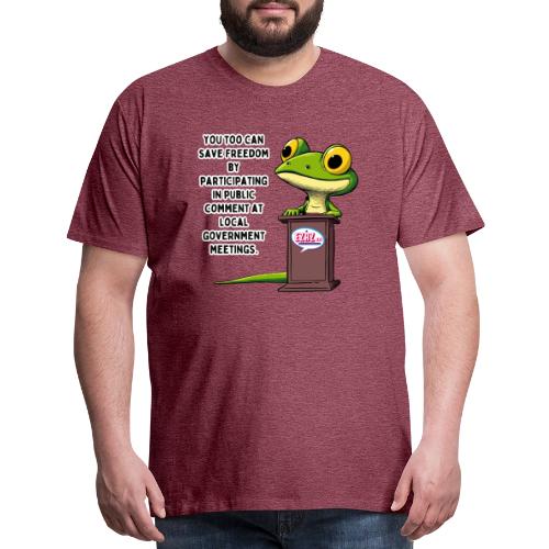 Public Comment Lizard Design - Men's Premium T-Shirt