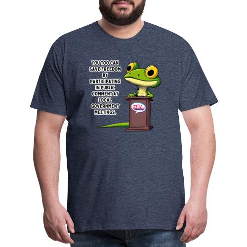Public Comment Lizard Design - Men's Premium T-Shirt