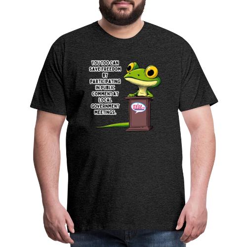Public Comment Lizard Design - Men's Premium T-Shirt