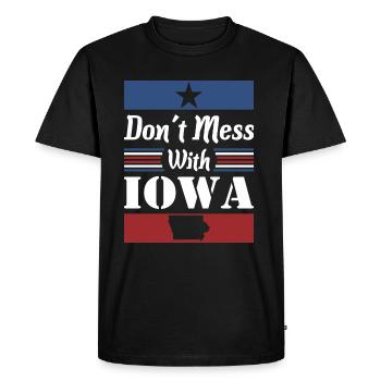 Dont Mess With Iowa - Men's Premium T-Shirt - black - Front - Nico (187cm)