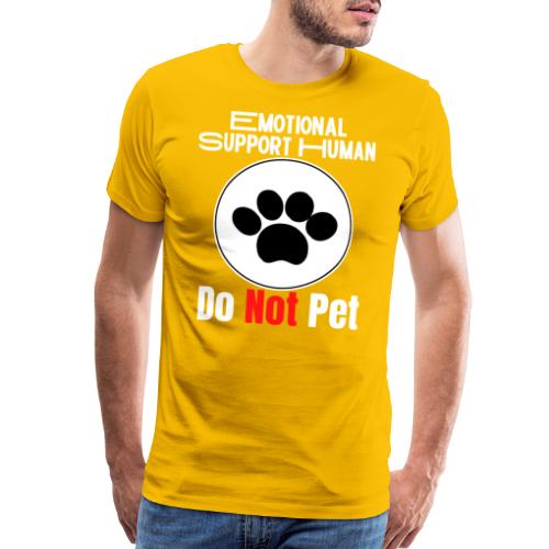 Emotional Support Human Do Not Pet Dog Service - Men's Premium T-Shirt