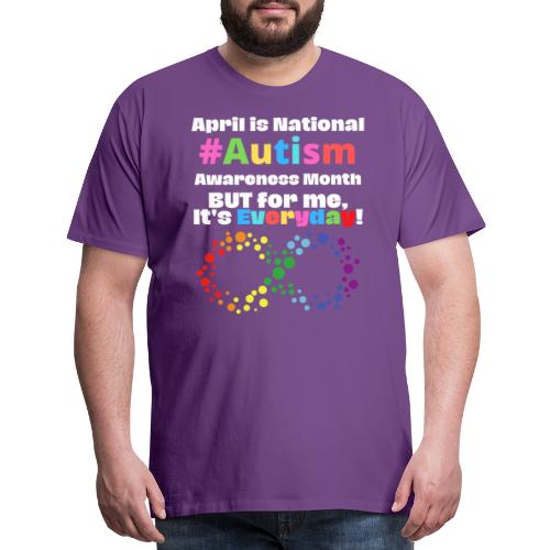 April is National Autism Awareness Month Support G - Men's Premium T-Shirt