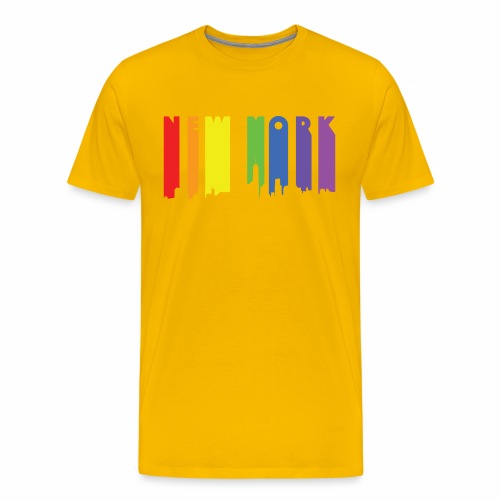 New York design Rainbow - Men's Premium T-Shirt